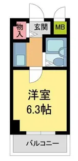 アリスト北昭和【305号室】の間取り