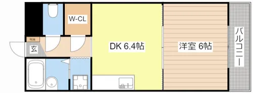 RFマンション祇園【303号室】の間取り