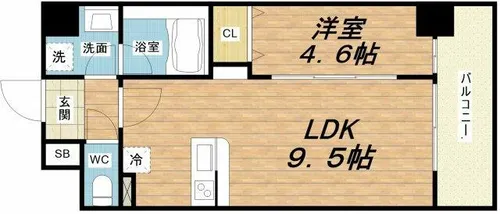 Fuku島之内【10階】の間取り