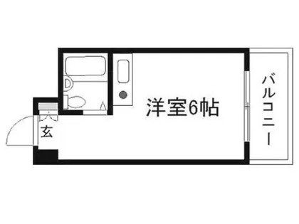 シティハイツ桃谷【3階】の間取り