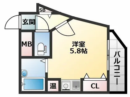 東大阪レヂデンス【601号室】の間取り