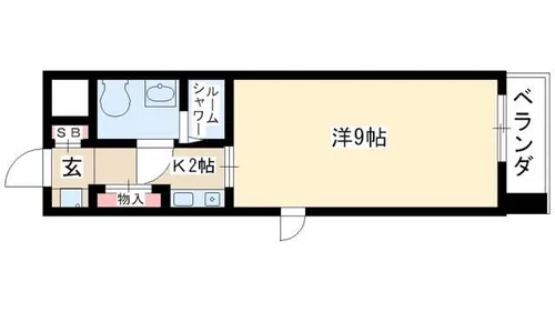 YS上前津【806号室】の間取り