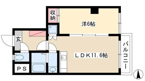 三秀レジデンス【3階】の間取り