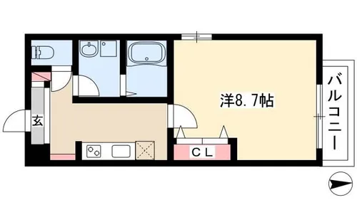 トロワ浄心【2階】の間取り