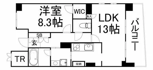 ロイヤルパークス桃坂【11階】の間取り