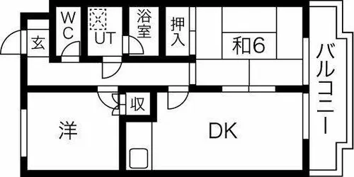 レジデンス東刈谷【402号室】の間取り