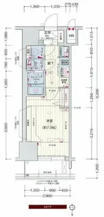 プレサンス堺筋本町駅前シェル【11階】の間取り