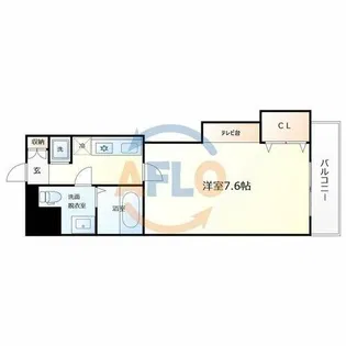 アワーズグランデ西本町【6階】の間取り