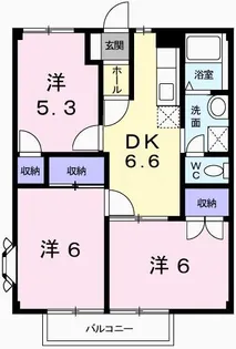 アメニティハイツ【2階】の間取り
