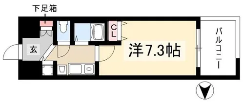 プレサンス栄メディパーク【4階】の間取り