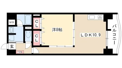 さくらHills名駅NORTH【0702号室】の間取り