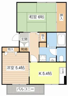 かんどり ニューハイツ【0208号室】の間取り