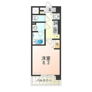 シェソワなかもず【3階】の間取り