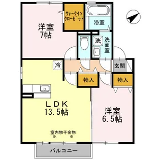 メゾン ウイング【2階】の間取り