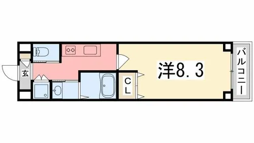 グロリアス【103号室】の間取り