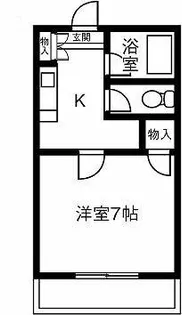 パセオ小牧【2階】の間取り