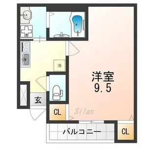 フジパレス百舌鳥駅南Ⅲ番館【1階】の間取り