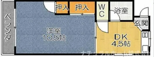 コーポスズキ【2A号室】の間取り