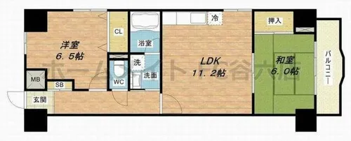 イーストリバーヒル【4階】の間取り