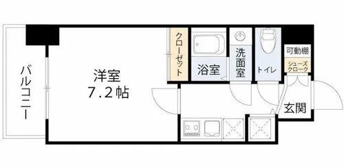 アドバンス大阪城ベレッツァ【11階】の間取り
