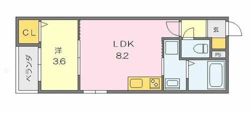 (仮称)幸町二丁目アパート【201号室】の間取り