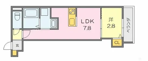 (仮称)幸町二丁目アパート【204号室】の間取り