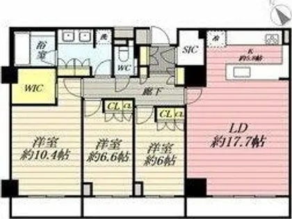 サン・メゾン南山【3階】の間取り