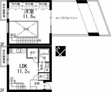 plusM KAKUOZANⅡ【2階】の間取り