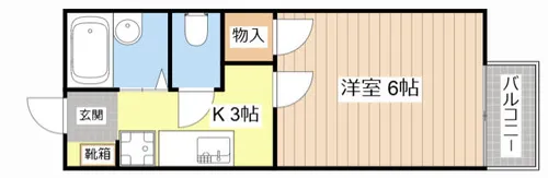 コスモ市川’94 C棟【201号室】の間取り