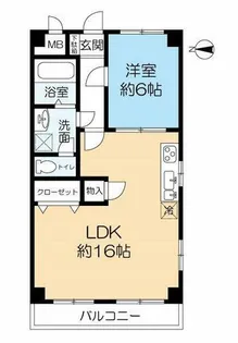 コーラル武庫之荘【3階】の間取り