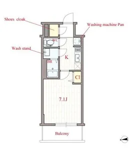 プリムール新深江【10階】の間取り