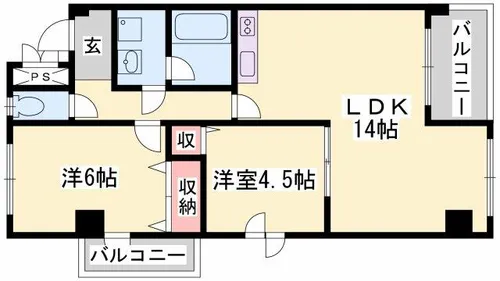 ル・マンド東延末【301号室】の間取り