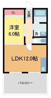 苦楽園エコーハイツ【302号室】の間取り