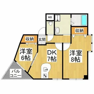 エルモーソ・デ・昌栄【4階】の間取り