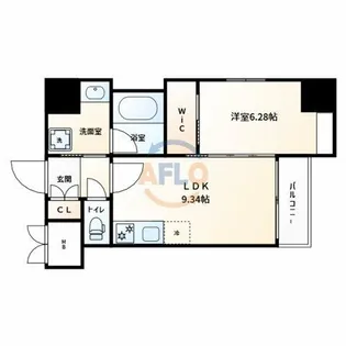 Vinoプレジオ本町【13階】の間取り