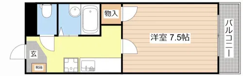 フーミン【103号室】の間取り