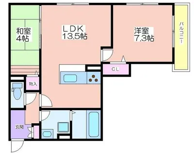 Casa filante Vol.Ⅱ【2階】の間取り