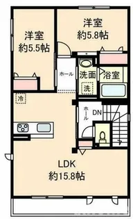 ダヴ・ガーデン緑ヶ丘【2階】の間取り