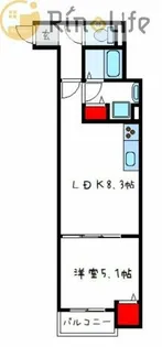 コレクト八尾駅前【3階】の間取り