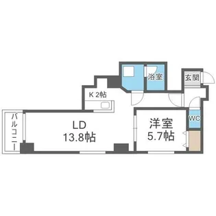 ドエル琴似【3階】の間取り