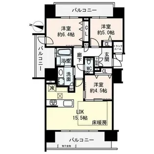 プレミスト札幌ステーションURBANSEED【8階】の間取り
