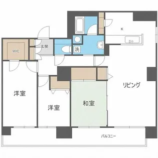 ビッグパレス南5条【15階】の間取り