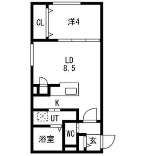 アルファスクエアN2【2階】の間取り