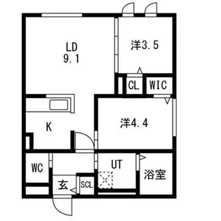 アルファスクエアN2【3階】の間取り