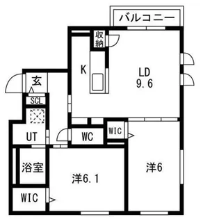 アルファスクエアN2【3階】の間取り