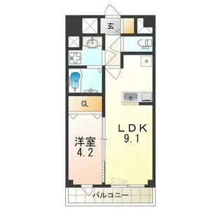 メゾン材木町【5階】の間取り