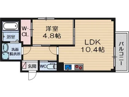 URBAN COURT茨木春日【3階】の間取り