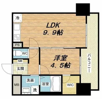 オルゴグラート森ノ宮南館【9階】の間取り
