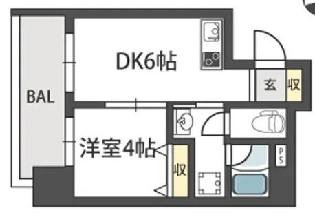 シャラロステ【6階】の間取り