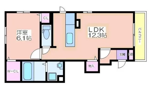 ブリエ エトワール【1階】の間取り